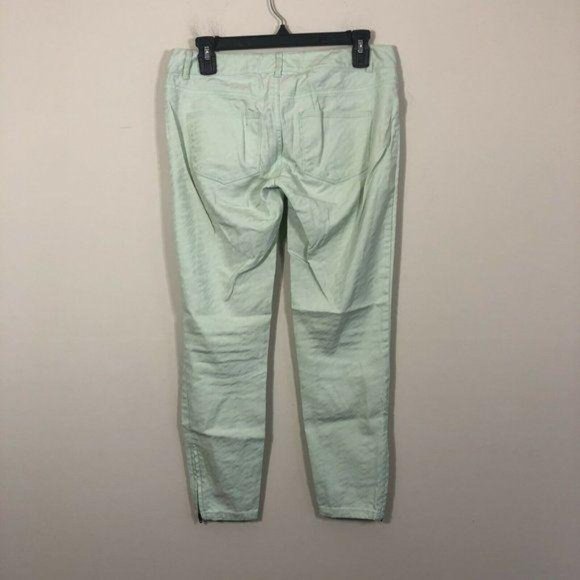 The Limited Denim 678 Women Size 6 Ankle Pants Cropped Light Green Casual - Picture 3 of 5